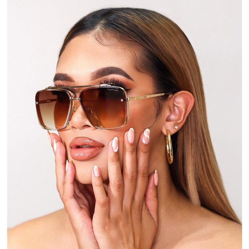 🥳📢Sidste dag 49% rabat 🔥Retro Gradient Solbriller UV400 Beskyttelse