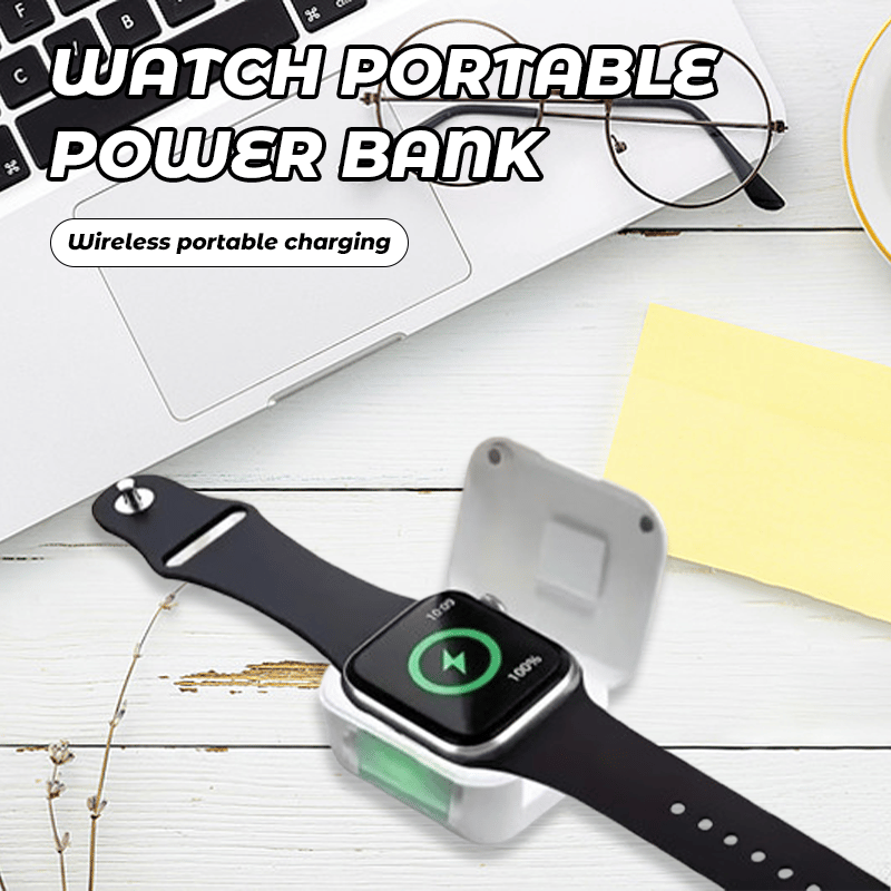 🔥Supertilbud! 38% rabat! - Bærbar trådløs powerbank til smartwatches
