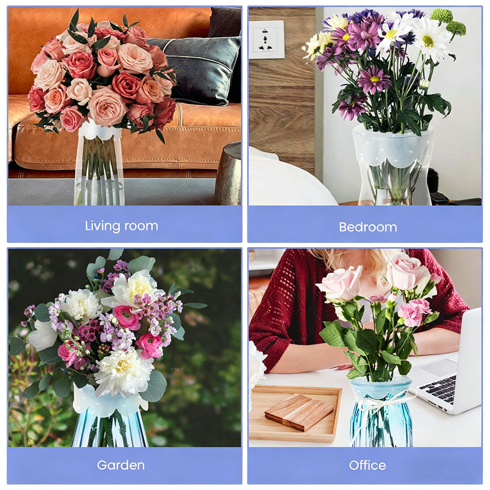 🌸Spiralformet blomsterstilkholder i silikone til ikebana
