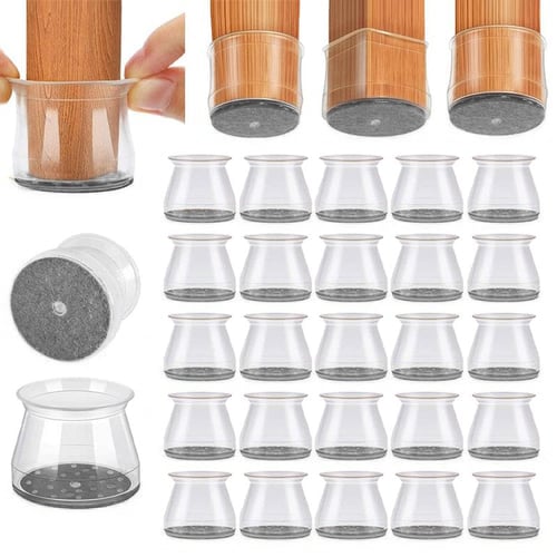 ✨ Universelle gummi-stolebeskyttere – Passer til alle stolebenformer, ridsefaste og holdbare, den ultimative løsning til beskyttelse af dine gulve.