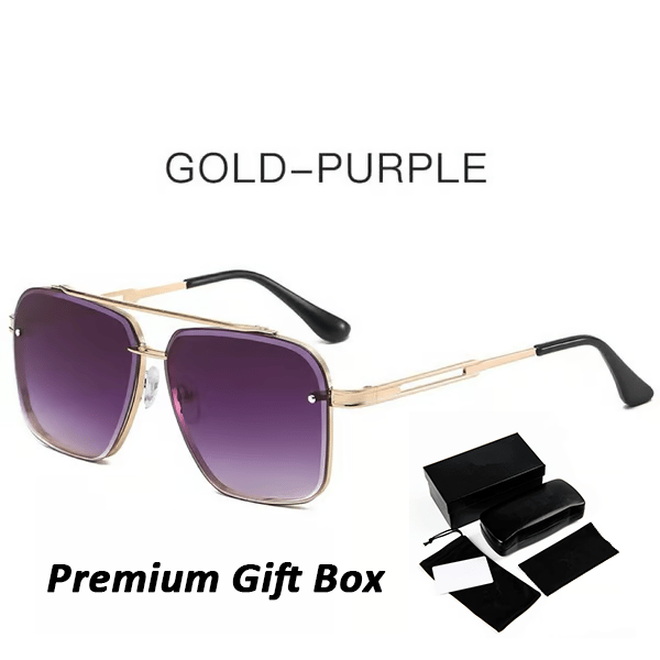 🥳📢Sidste dag 49% rabat 🔥Retro Gradient Solbriller UV400 Beskyttelse