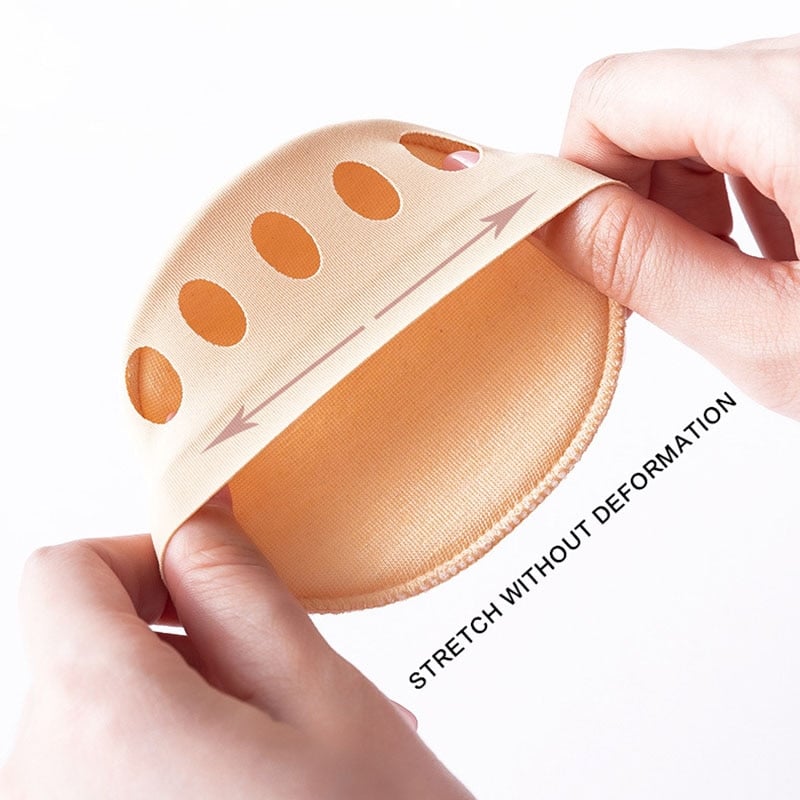 👠✨ Femten-forfodspuder til kvinder | Stødabsorberende indlægssåler til høje hæle | Sort/beige