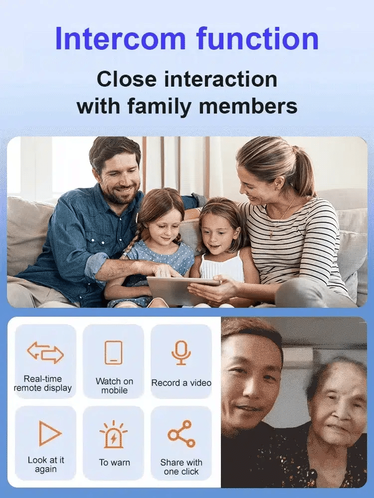📸 1080P mini-trådløst kamera på størrelse med en mønt, kan installeres hvor som helst, fjernovervågning i realtid via smartphone.