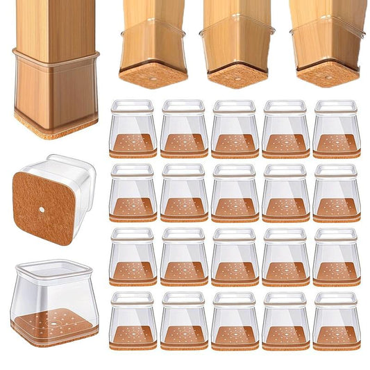 ✨ Universelle gummi-stolebeskyttere – Passer til alle stolebenformer, ridsefaste og holdbare, den ultimative løsning til beskyttelse af dine gulve.