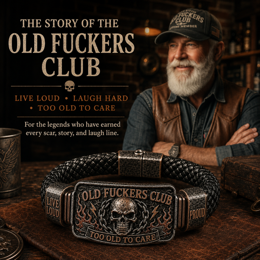 ☠️ Old Fuckers Club & Wild Freedom 🪓 | 2026 i begrænset oplag af vintage-armbånd