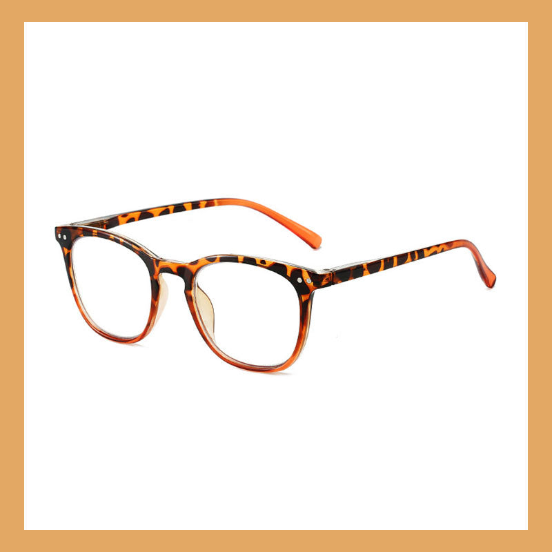 Sexet leopardprint mod blåt lys Gradient læsebriller til kvinder