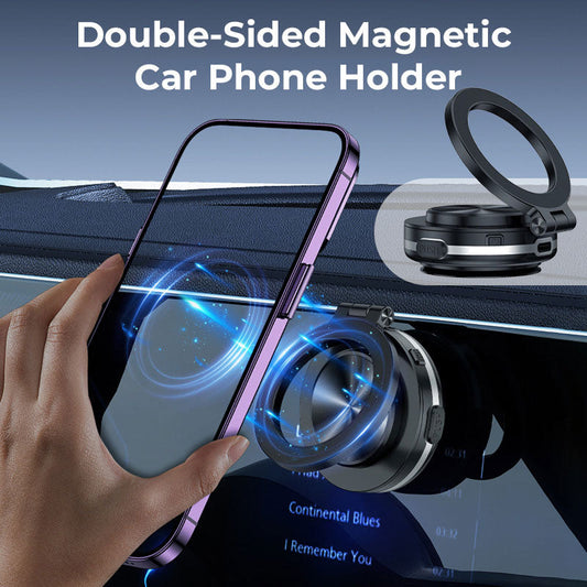 Dobbeltsidet magnetisk biltelefonholder