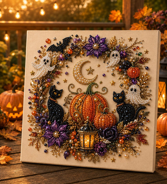 🔥 Sidste dag med 49 % rabat – 👻✨ Halloween-perlekunst-DIY-sæt – Forvandl små perler til uhyggelig-sød magi (📦Køb 2, få gratis fragt)