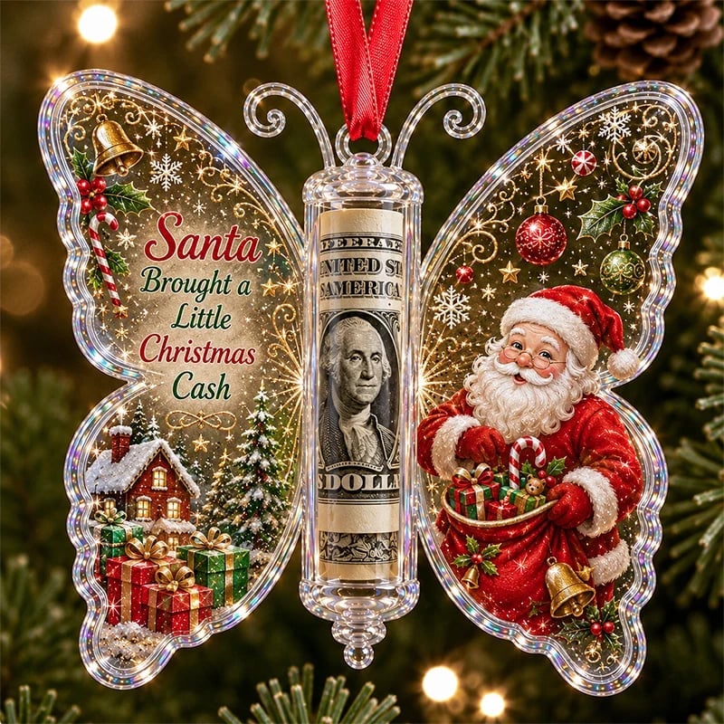 🦋💵 Julegave med sommerfuglepynt – En pengekasse til jul som minde 🎄✨