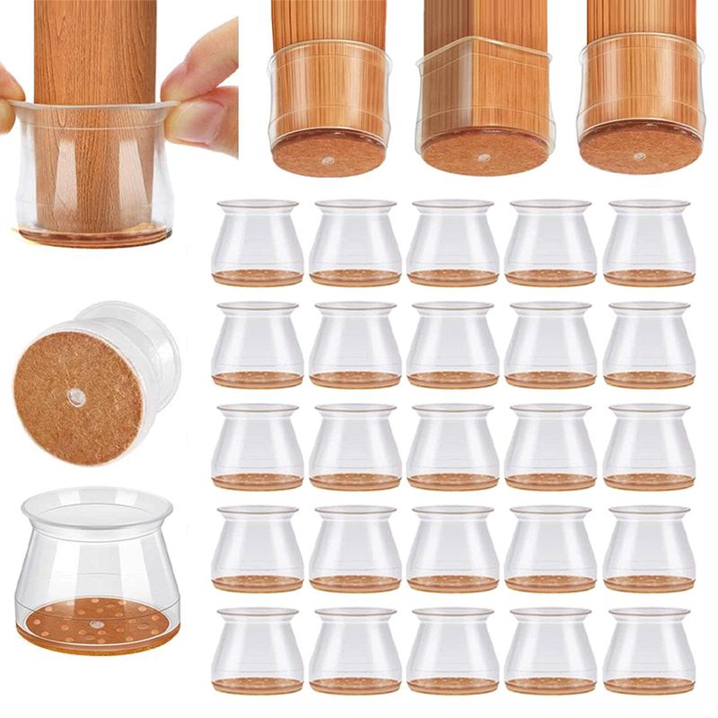 ✨ Universelle gummi-stolebeskyttere – Passer til alle stolebenformer, ridsefaste og holdbare, den ultimative løsning til beskyttelse af dine gulve.