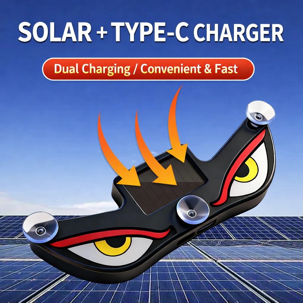 Solar Demon Eye LED-vindueslampe til biler