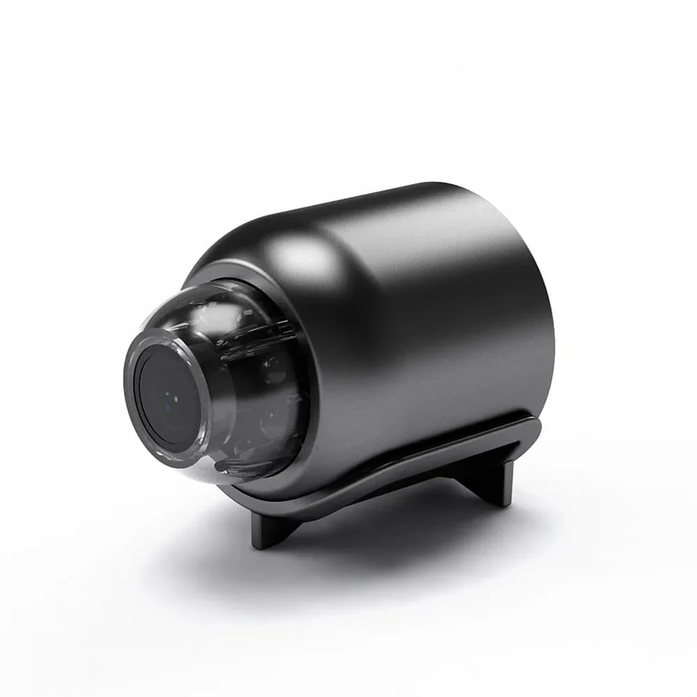 📸 1080P mini-trådløst kamera på størrelse med en mønt, kan installeres hvor som helst, fjernovervågning i realtid via smartphone.