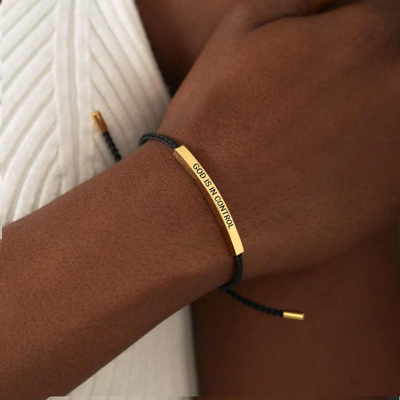 ✨📿 Gewebtes Edelstahlarmband – Motivations- und Inspirationsarmband mit abnehmbarem Aufdruck! ✨🦾