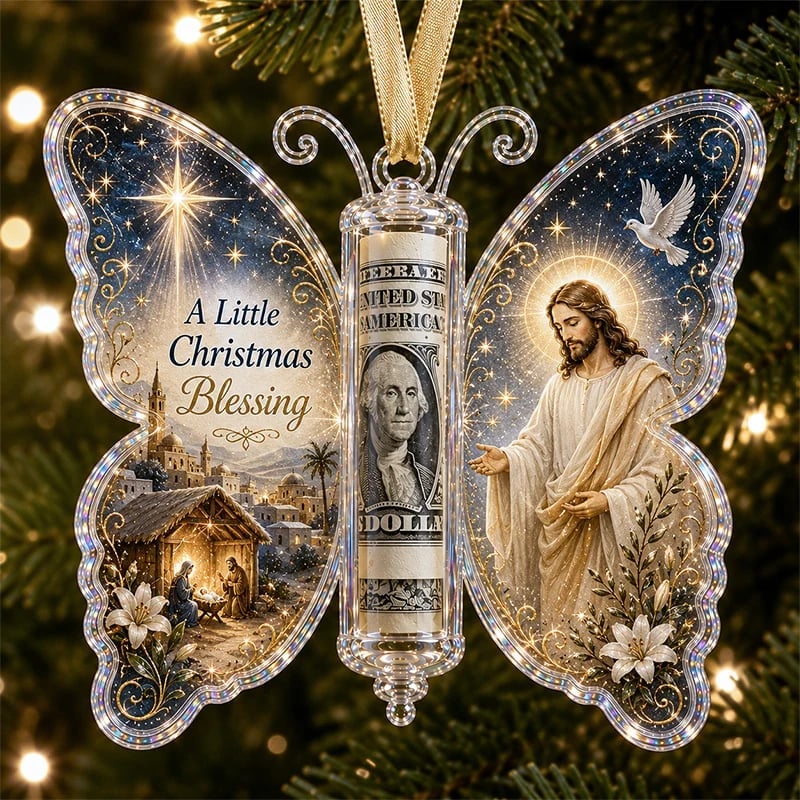 🦋💵 Julegave med sommerfuglepynt – En pengekasse til jul som minde 🎄✨