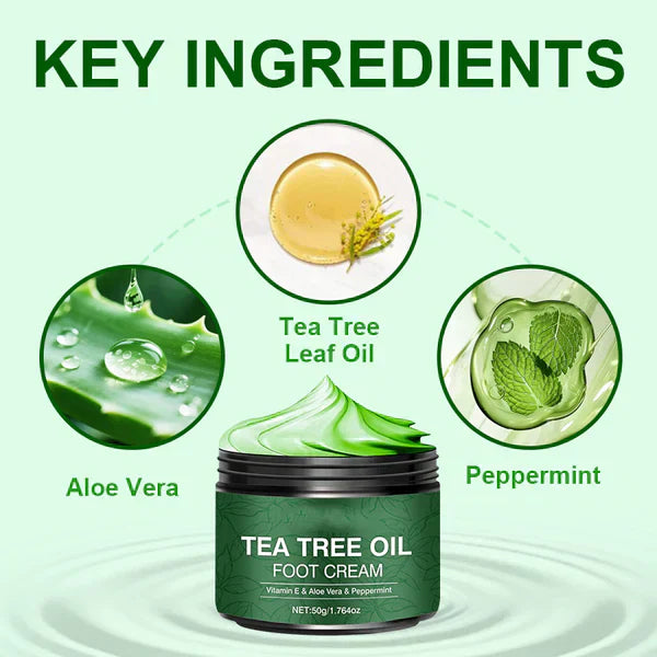 🥳UDSALG 2026🥳💞Over 50.000 solgte!✨ 💝Beroligende fodcreme med aloe vera og tea tree