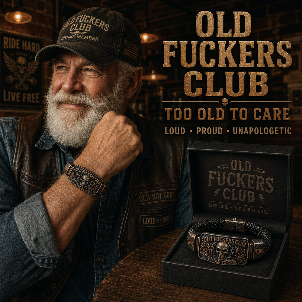 ☠️ Old Fuckers Club & Wild Freedom 🪓 | 2026 i begrænset oplag af vintage-armbånd