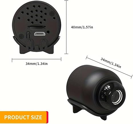 🔥Trådløse skjulte kameraer, kompakte indendørs- og udendørskameraer med fjernovervågningsfunktion.