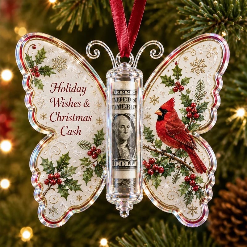 🦋💵 Julegave med sommerfuglepynt – En pengekasse til jul som minde 🎄✨