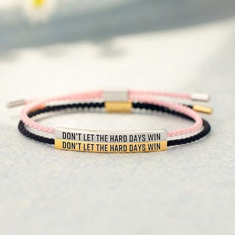 ✨📿 Gewebtes Edelstahlarmband – Motivations- und Inspirationsarmband mit abnehmbarem Aufdruck! ✨🦾