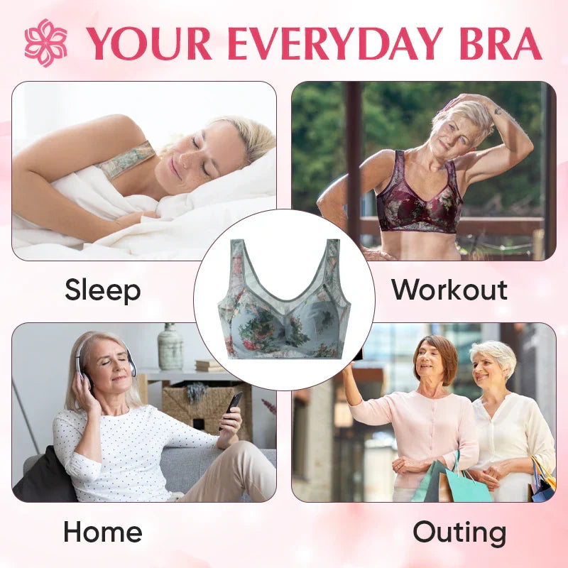 [Rich womenswear] - Ice Silk Lace Everyday Cooling Comfort BH