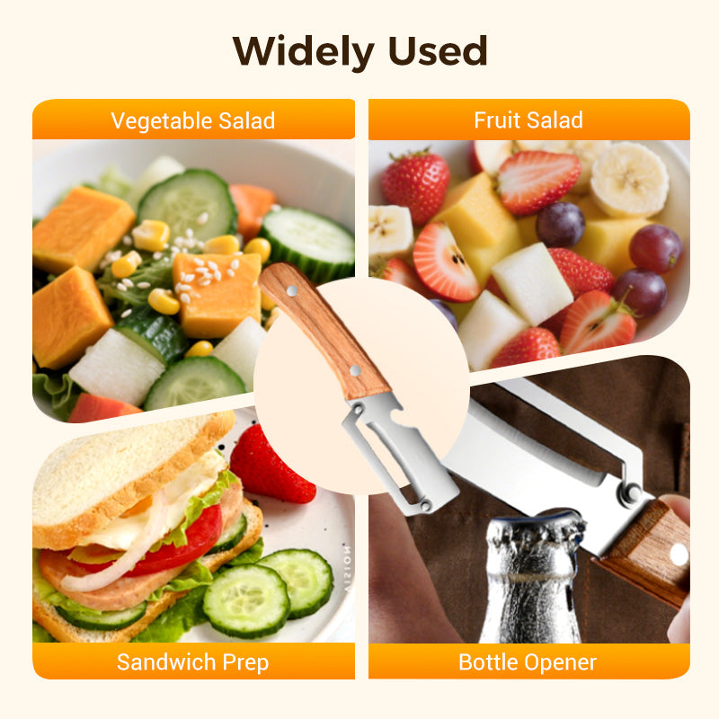 🥕 KØB 2, FÅ 1 GRATIS! 🔥 Multifunktionel grøntsagsskræller til køkkenet – blad i rustfrit stål, ergonomisk håndtag og perfekt til frugt og grøntsager ✨