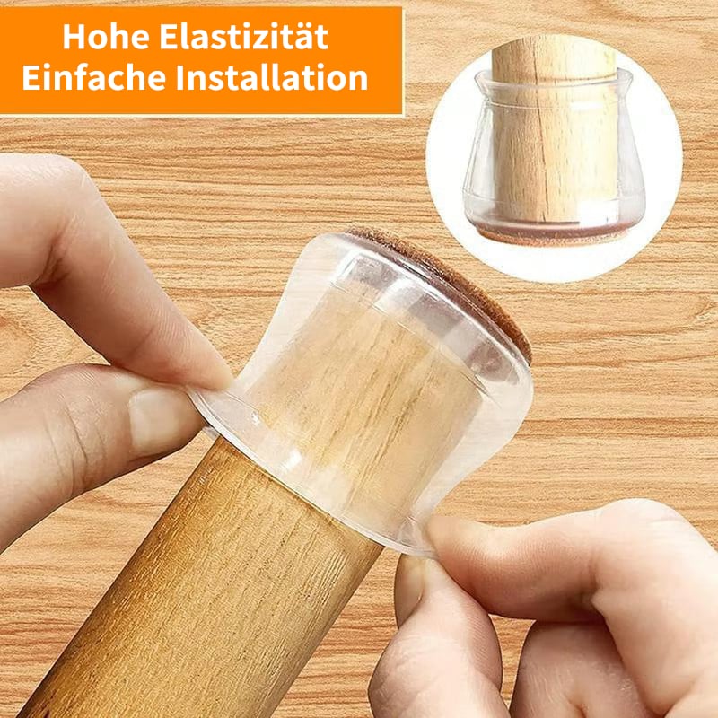 ✨ Universelle gummi-stolebeskyttere – Passer til alle stolebenformer, ridsefaste og holdbare, den ultimative løsning til beskyttelse af dine gulve.