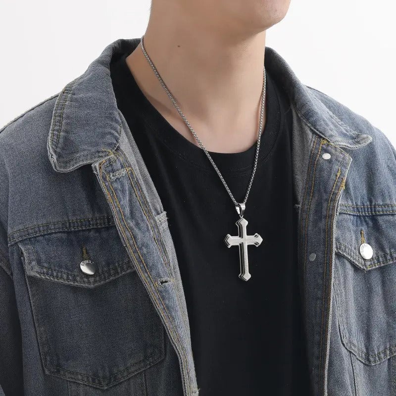 ✝️ Kreuz-Halskette mit dem Vaterunser