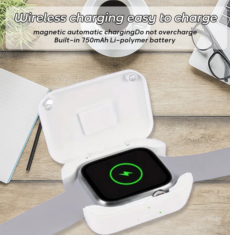 🔥Supertilbud! 38% rabat! - Bærbar trådløs powerbank til smartwatches