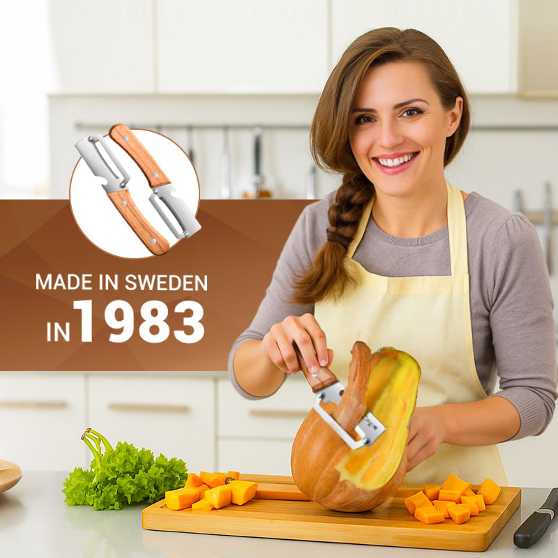 🥕 KØB 2, FÅ 1 GRATIS! 🔥 Multifunktionel grøntsagsskræller til køkkenet – blad i rustfrit stål, ergonomisk håndtag og perfekt til frugt og grøntsager ✨