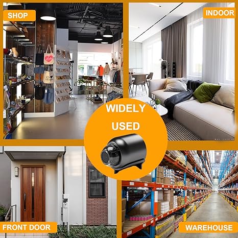 🔥Trådløse skjulte kameraer, kompakte indendørs- og udendørskameraer med fjernovervågningsfunktion.