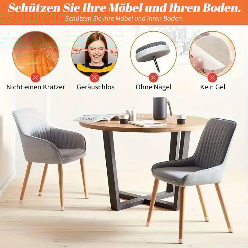 ✨ Universelle gummi-stolebeskyttere – Passer til alle stolebenformer, ridsefaste og holdbare, den ultimative løsning til beskyttelse af dine gulve.