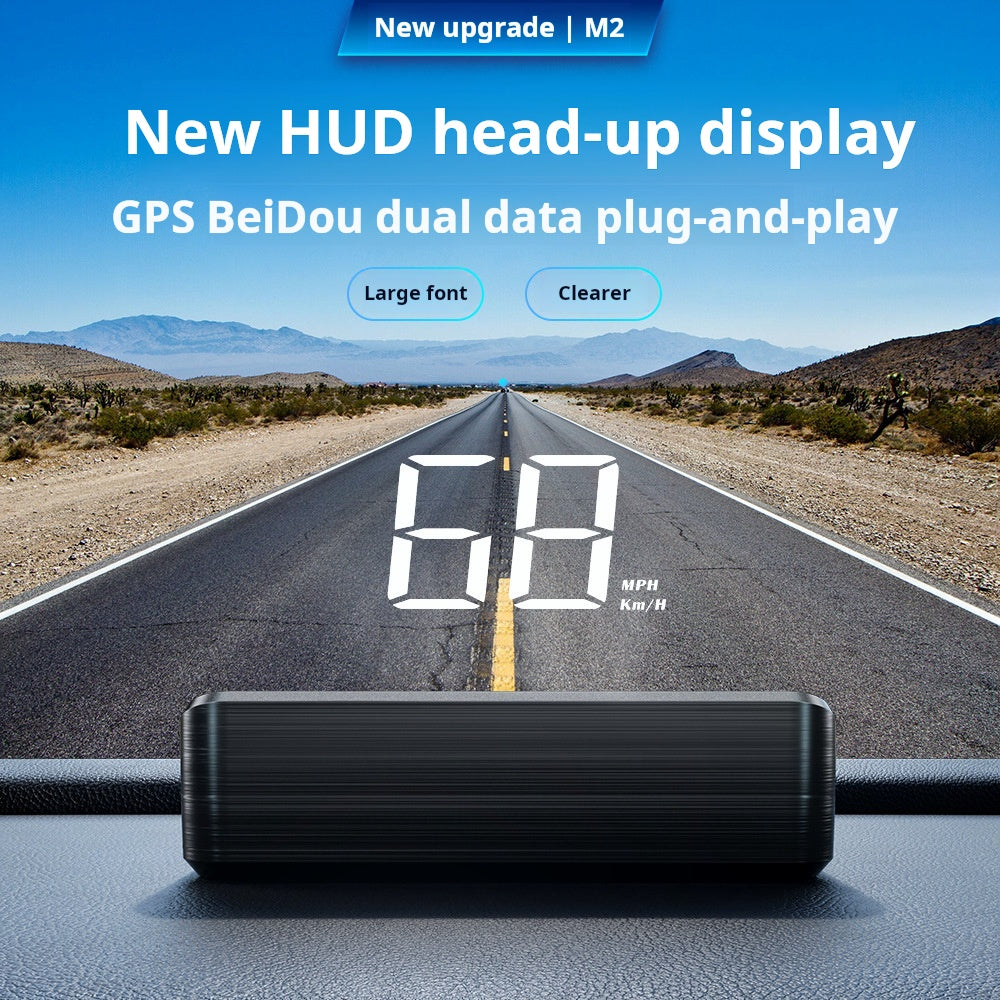 Head-Up Display (HUD) – GPS til biler med digitalt speedometer
