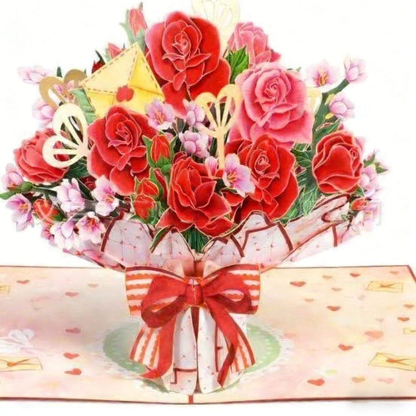 💌 Eksklusivt til Valentinsdag: 3D-pop-up-kort med kirsebærblomster – det ultimative minde for kortelskere ❤️