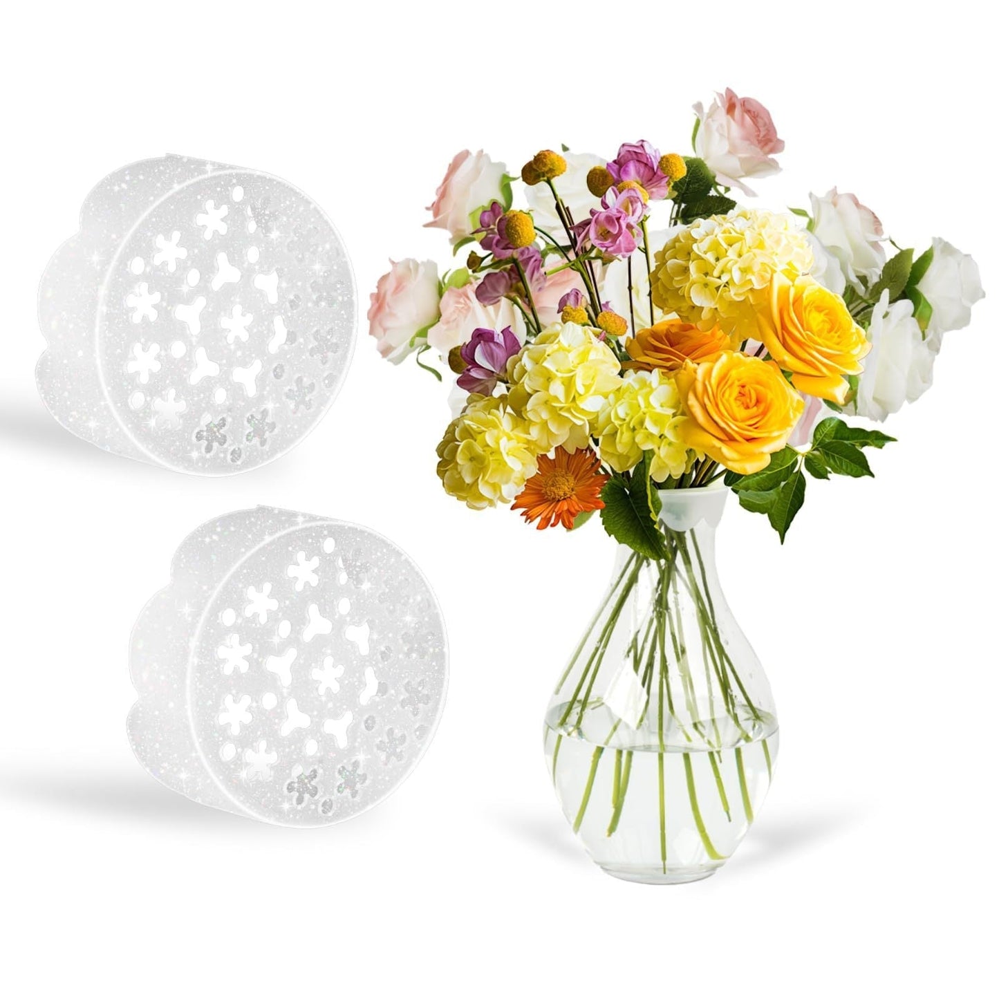 🌸Spiralformet blomsterstilkholder i silikone til ikebana