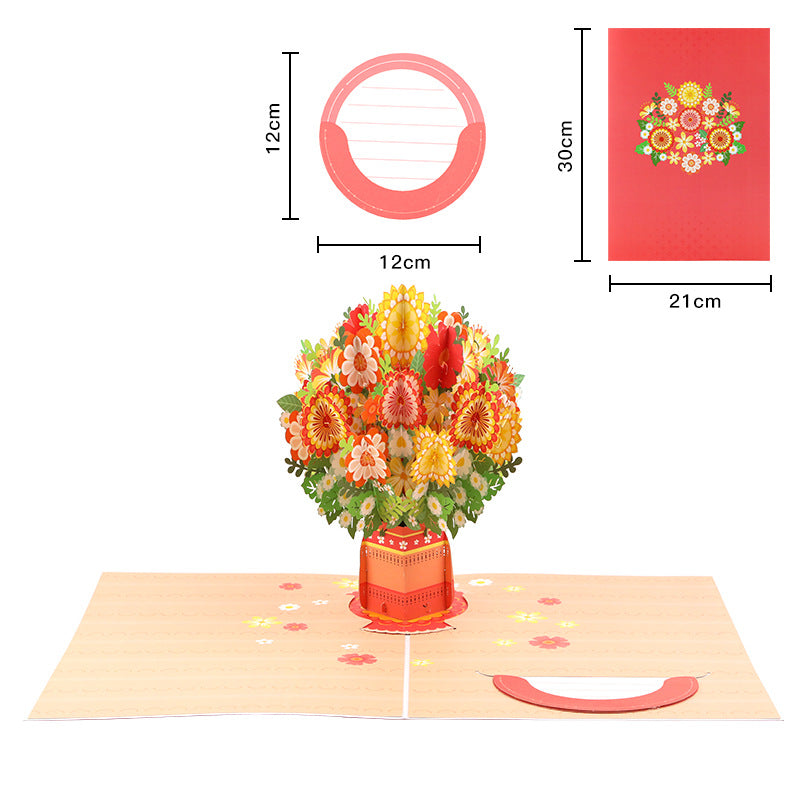 💌 Eksklusivt til Valentinsdag: 3D-pop-up-kort med kirsebærblomster – det ultimative minde for kortelskere ❤️