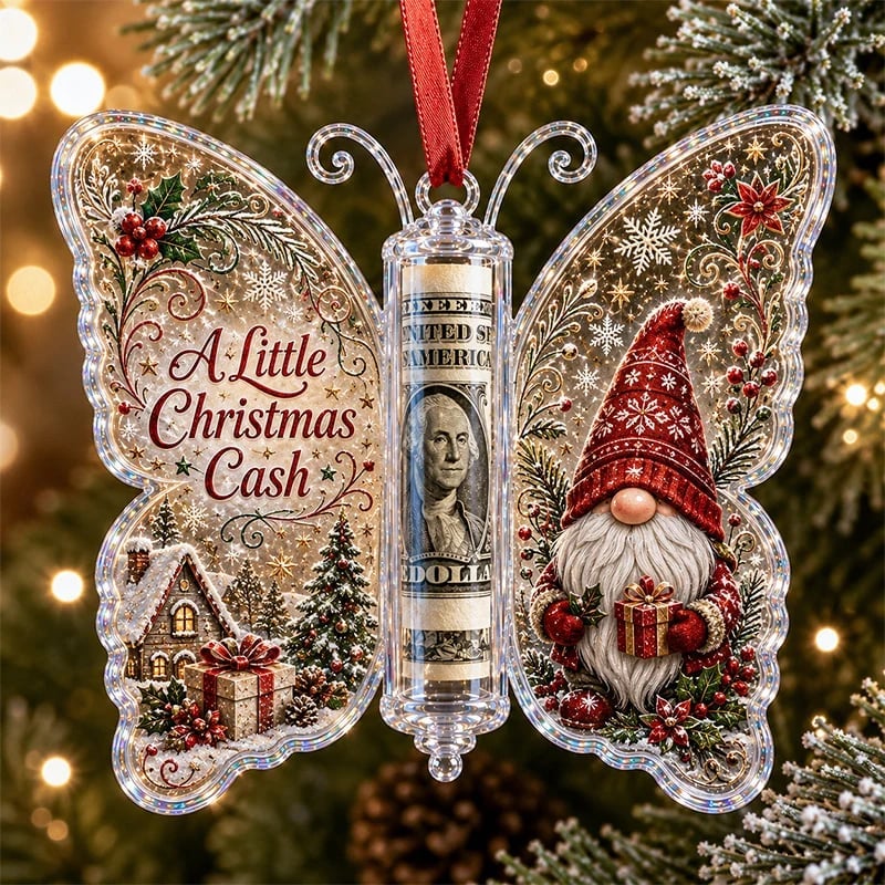 🦋💵 Julegave med sommerfuglepynt – En pengekasse til jul som minde 🎄✨