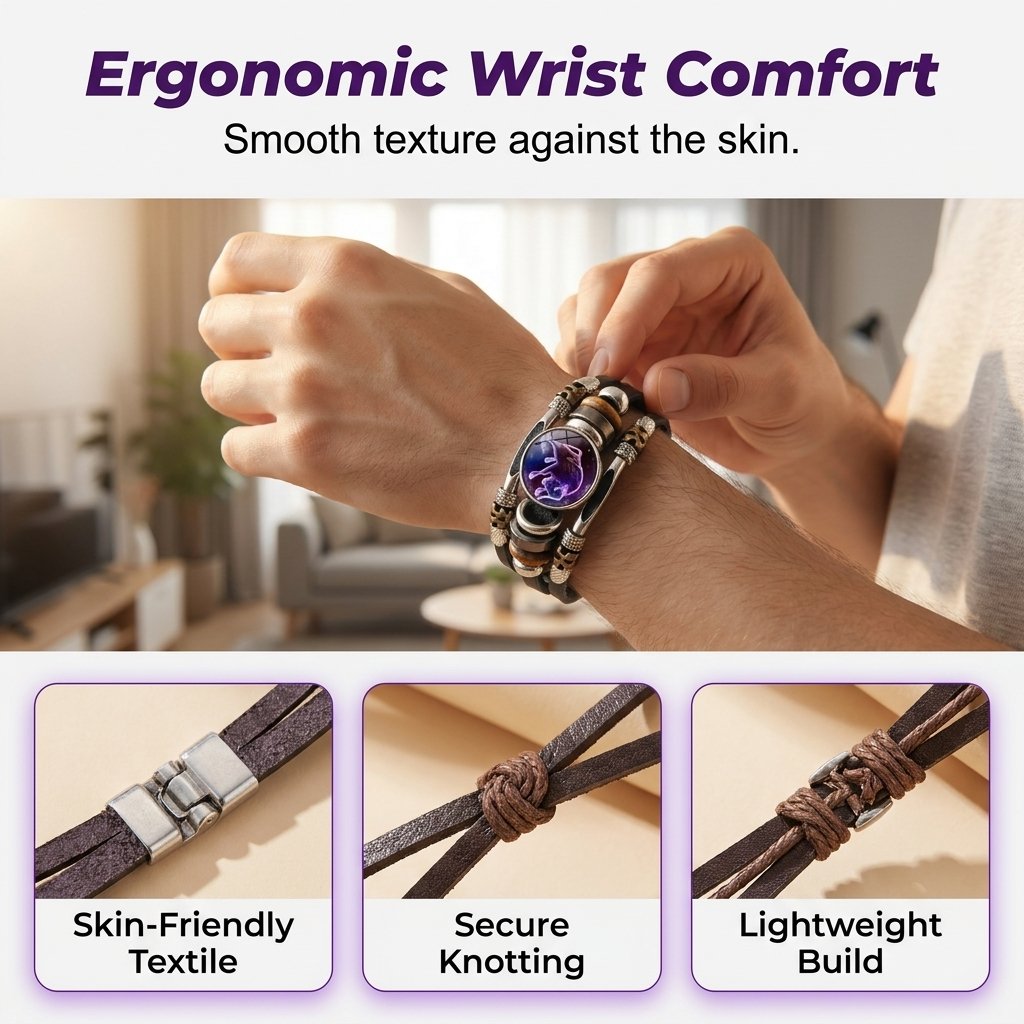 🌌 Armband med astrologiskt tecken som lyser upp i mörkret🌌
