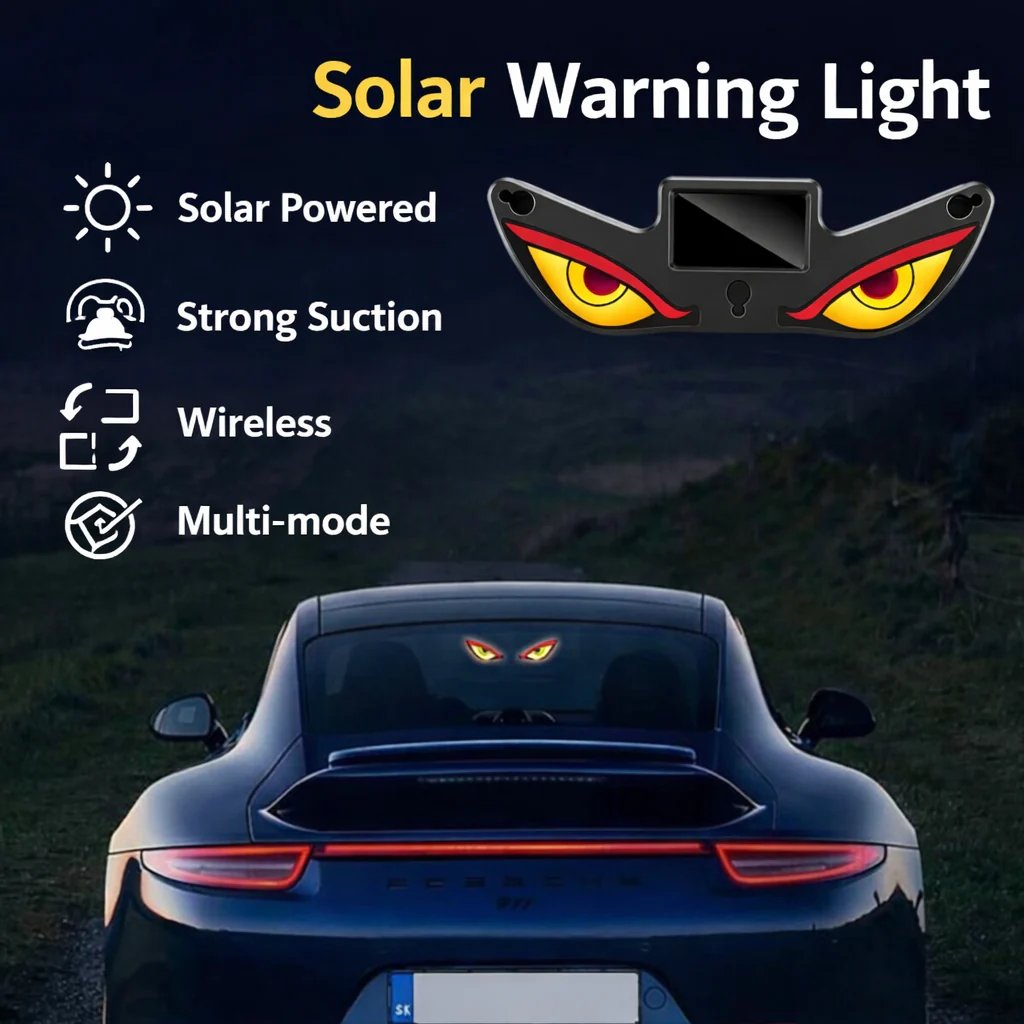 Solar Demon Eye LED-vindueslampe til biler
