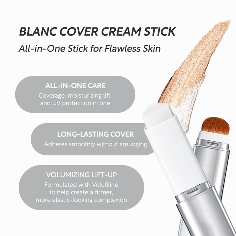 🎁🎉Mød Blanc Cover Stick V – dit alt-i-ét skønhedsprodukt!