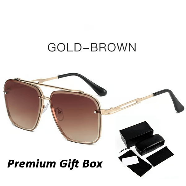 🥳📢Sidste dag 49% rabat 🔥Retro Gradient Solbriller UV400 Beskyttelse