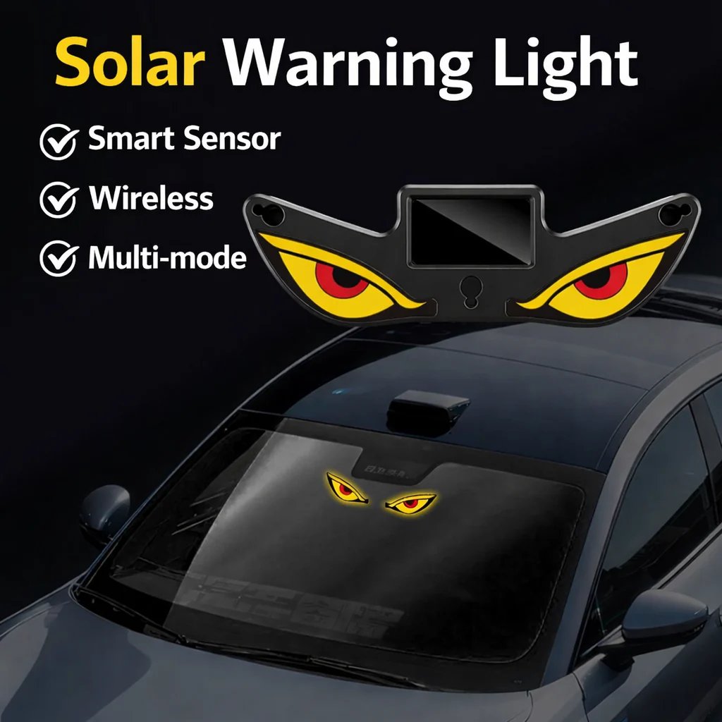 Solar Demon Eye LED-vindueslampe til biler