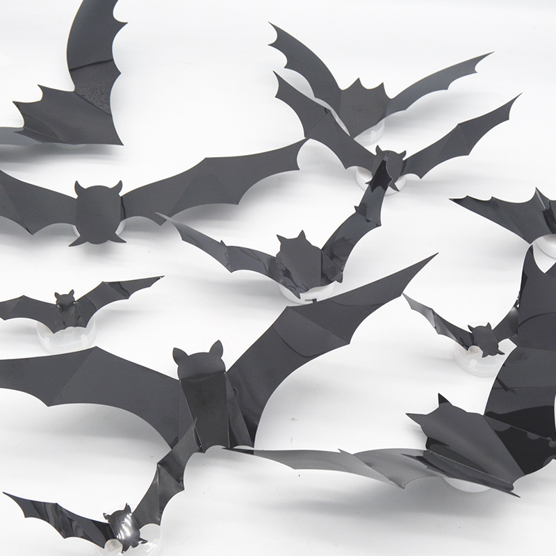 🦇Halloween-dekoration: 3D-LED-væglampe i form af en flagermus