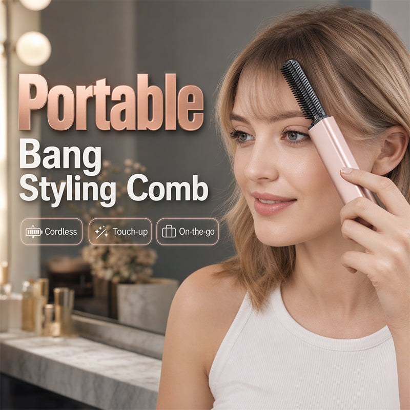 Tragbarer Kamm zum Stylen von Ponyfrisuren