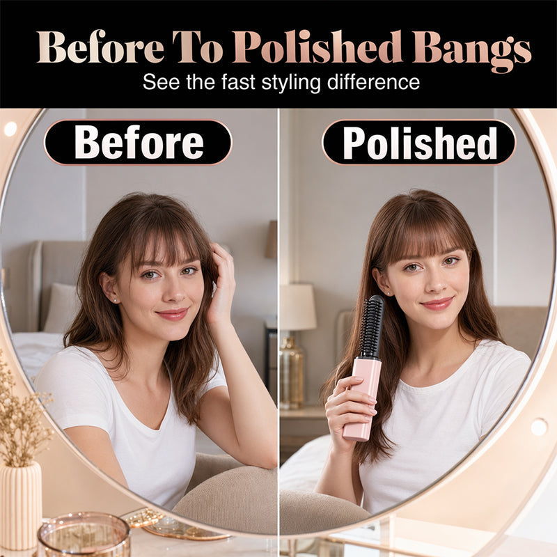 Tragbarer Kamm zum Stylen von Ponyfrisuren